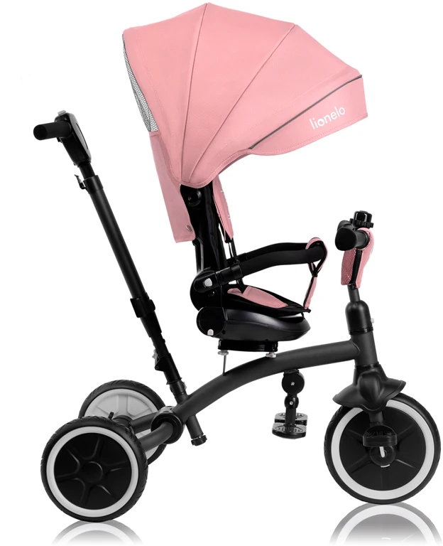 Триколісний велосипед Lionelo Tris Plus PINK ROSE